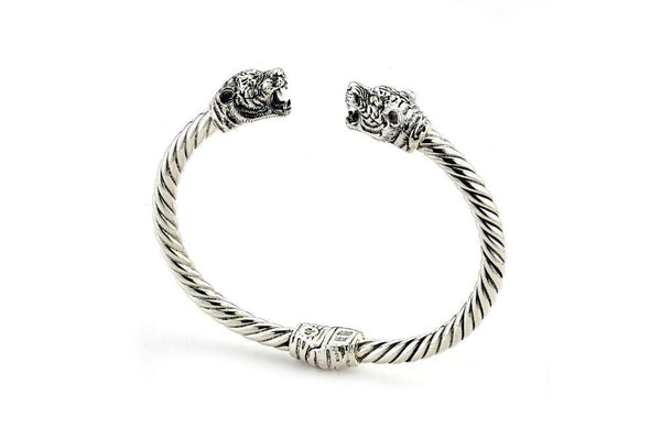 Samuel B. BANGLE Warring Panthers Bangle Silver