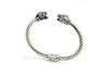 Samuel B. BANGLE Warring Panthers Bangle Silver