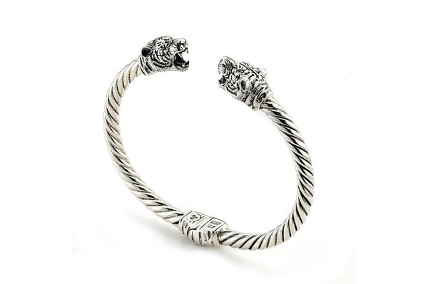 Samuel B. BANGLE Warring Panthers Bangle Silver