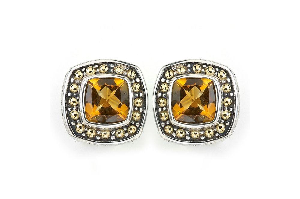 Samuel B. EARRING Zion Earrings- Citrine Citrine