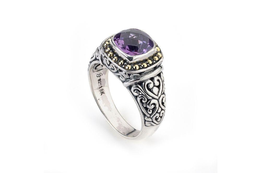 Samuel B. RING Zion Ring- Amethyst Amethyst / 5