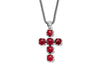 Glow Cross Pendant- Ruby