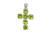 Glow Cross Pendant- Peridot