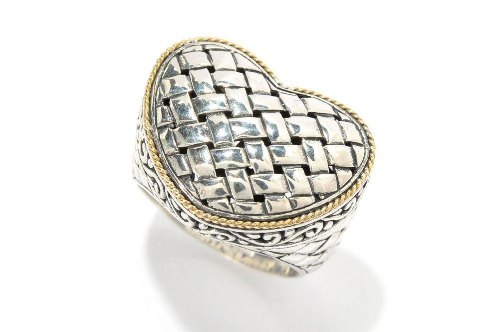 Samuel B RING Affection Ring Silver and Gold / 5