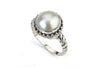 Samuel B. RING Batur Ring White Mabe Pearl / 5