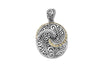 Samuel B PENDANT BALINESE SWIRL PENDANT SILVER AND GOLD