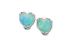Glow Heart Earrings- Opal