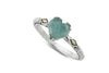 Glow Heart Ring- Aquamarine