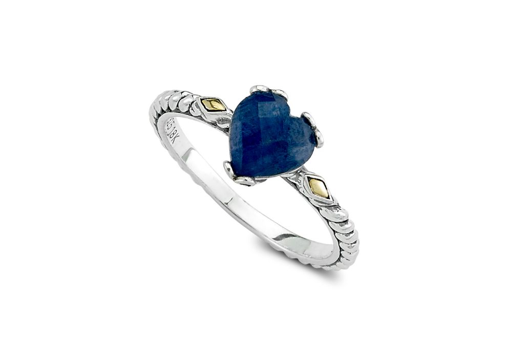 Glow Heart Ring- Blue Sapphire
