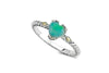 Glow Heart Ring- Opal