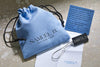 Samuel B. BRACELET Kuta Bracelet 5x7MM- White Sapphire Blue Sapphire / 8.5"