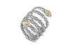 Samuel B. Jewelry RING PALAMAS RING SILVER AND GOLD / 5