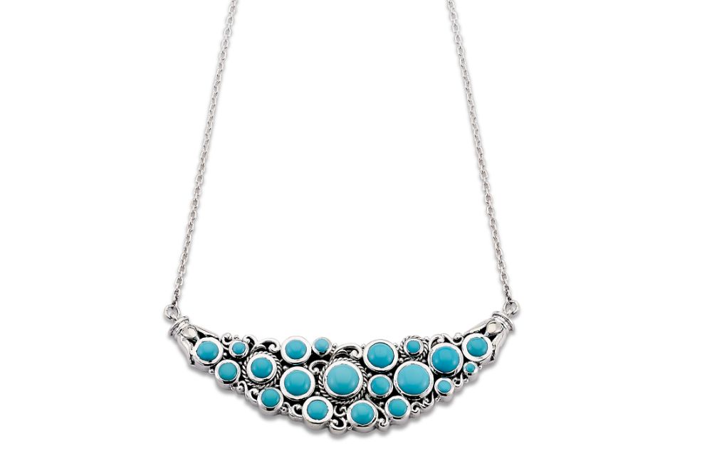 Sari Necklace- Turquoise