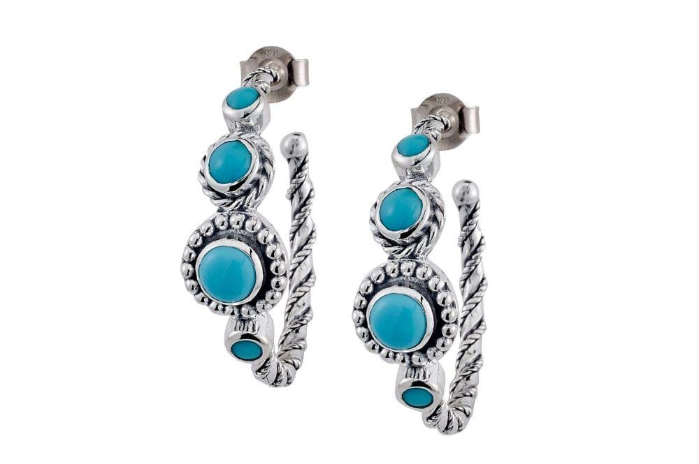 Samuel B EARRING Sebali Earrings Sleeping Beauty Turquoise