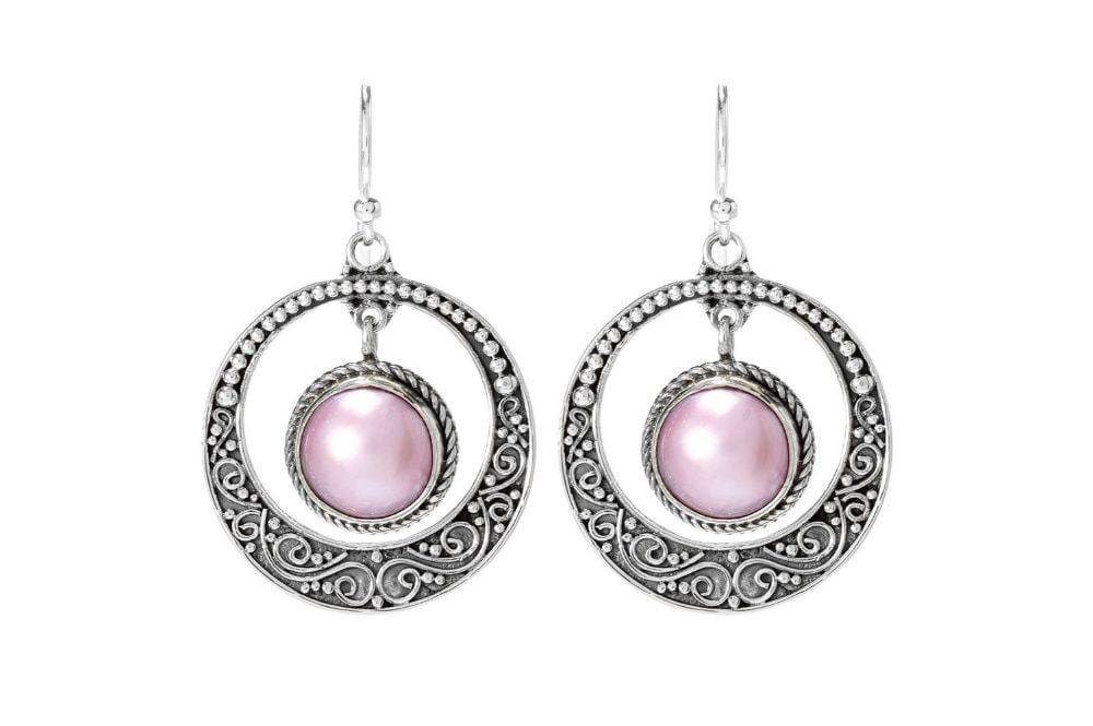 Samuel B. EARRING Serra Earrings- Pink Pearl Pink Pearl