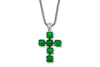 Glow Cross Pendant- Emerald